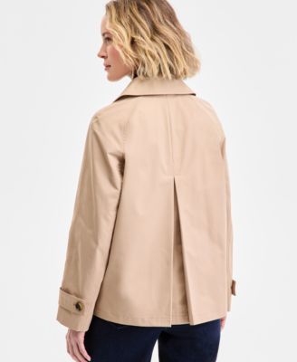 Women's Short Double-Breasted Trench Coat