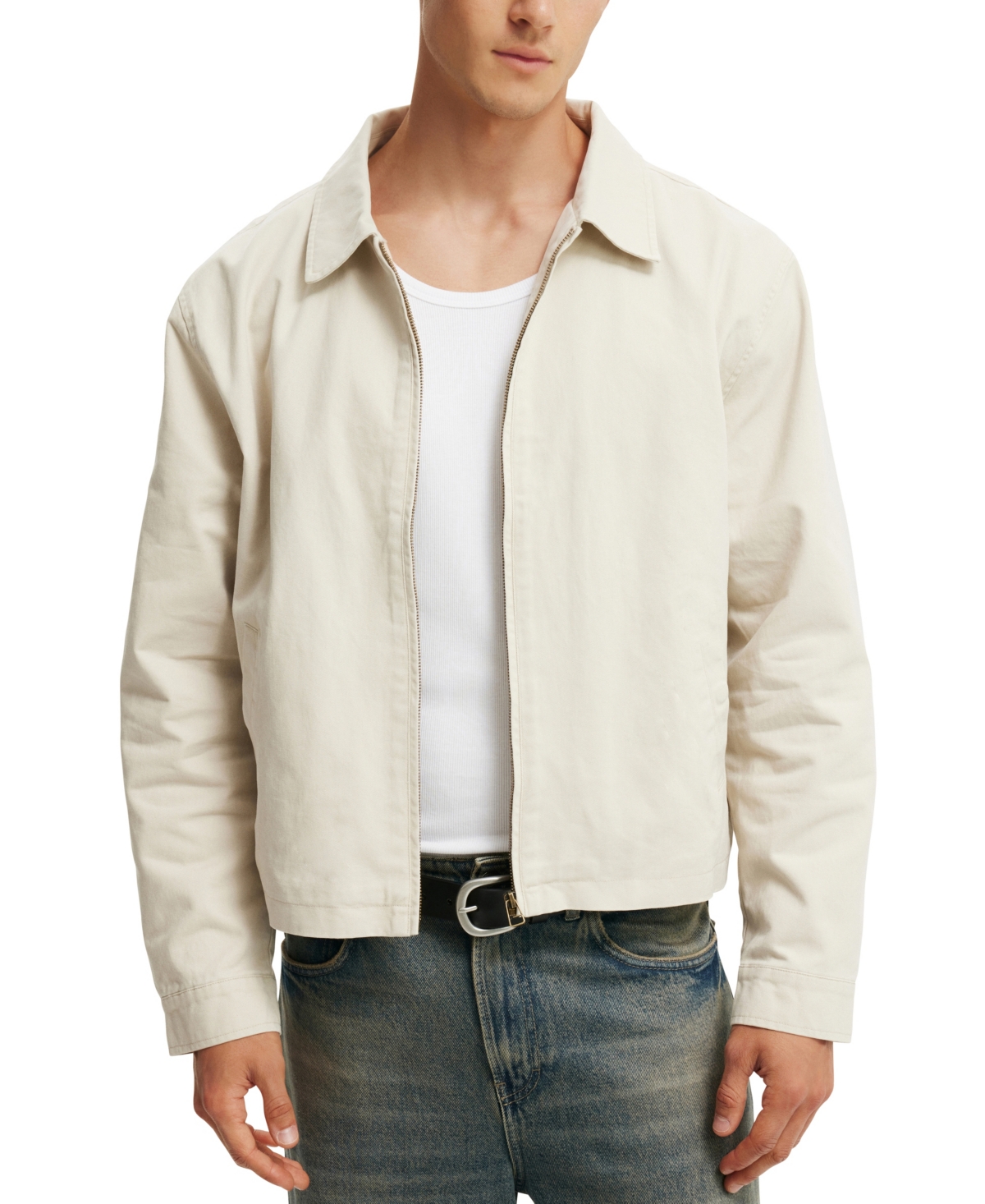 COTTON ON MEN'S CROPPED HARRINGTON JACKET