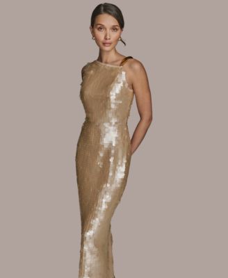 Women's Sequin Sleeveless Evening Gown