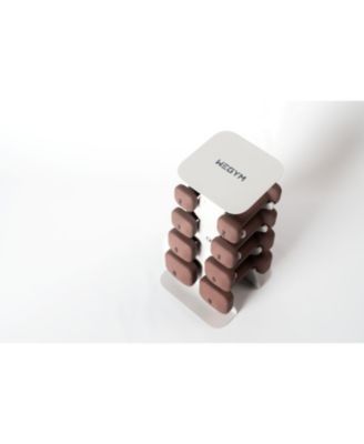 SafeGrip Dumbbells Upper Set with Light Rack - 10, 12, 15, 20lbs