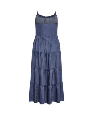 Plus Size Island Tier Maxi Dress