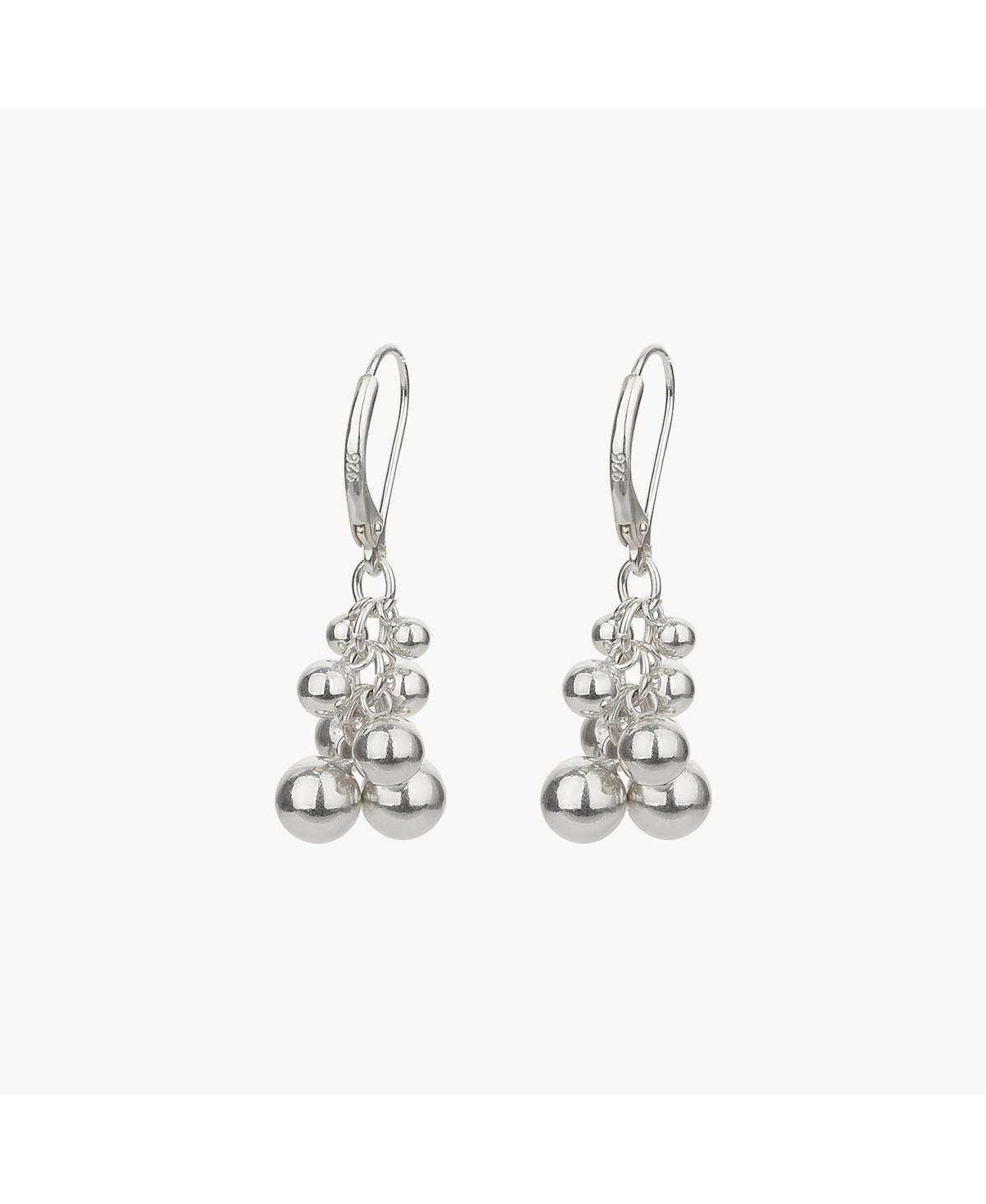 Sterling Silver Isabelle Cluster Pendant Earrings