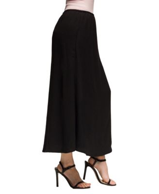 Women's Elastic Waist A Line Maxi Skirt