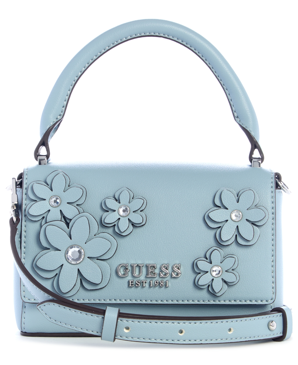Zaria Top Handle Flap Crossbody Bag - Slate