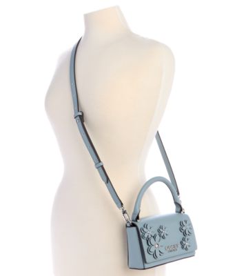 GUESS Zaria Mini Top Handle Flap Crossbody - Macy's