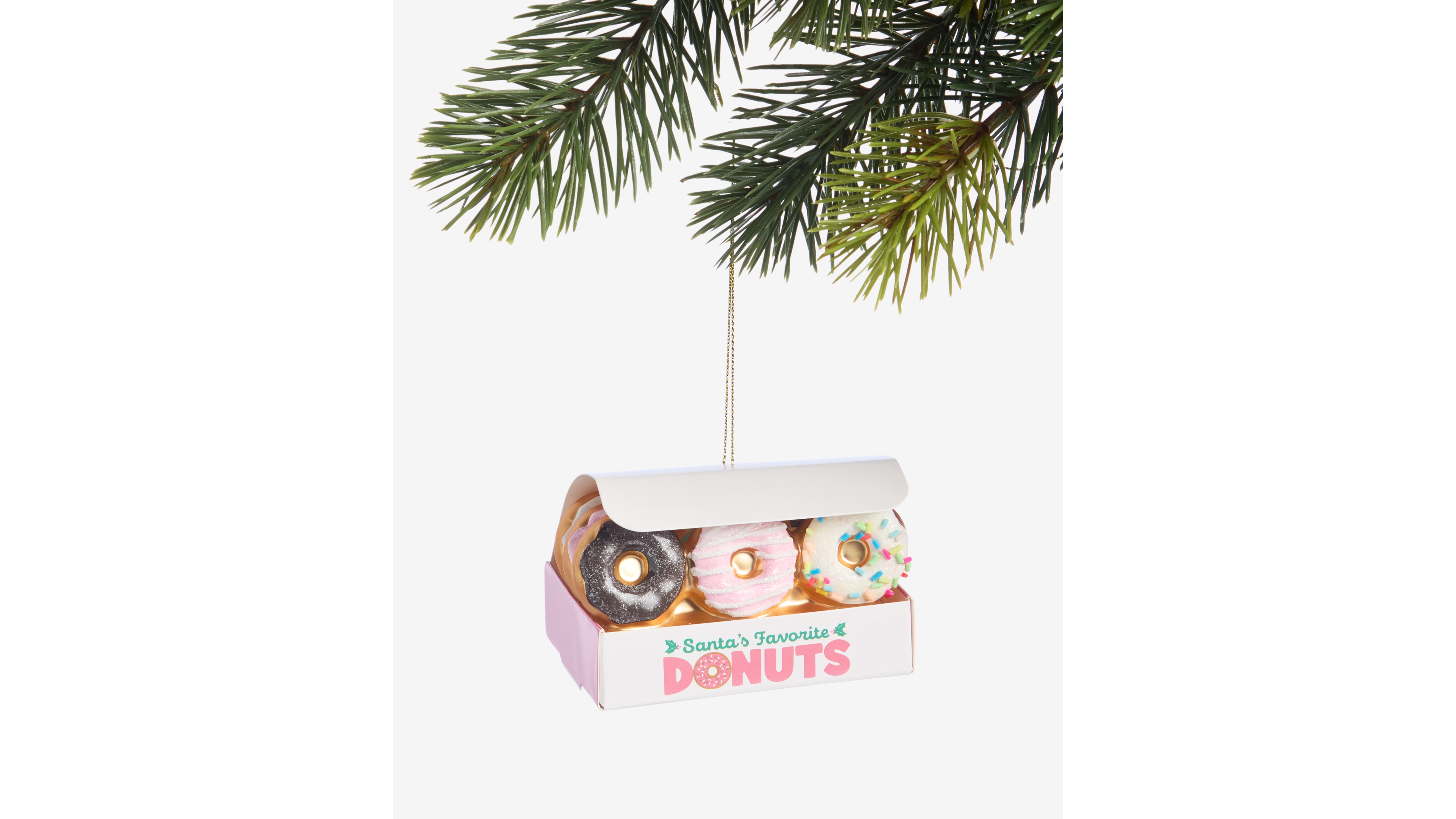 Holiday Lane Foodie Donut Box Ornament, Macy's Exclusive
