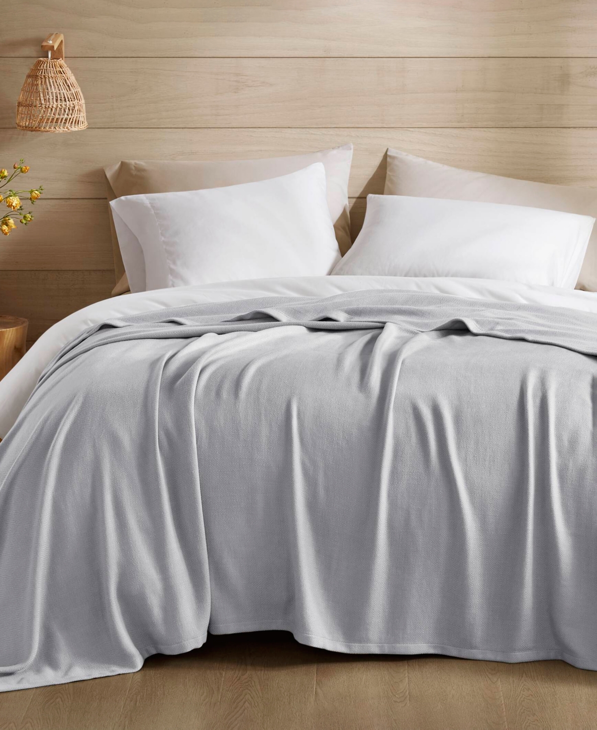 Madison Park Lightweight Breathable Blanket, King In Gray