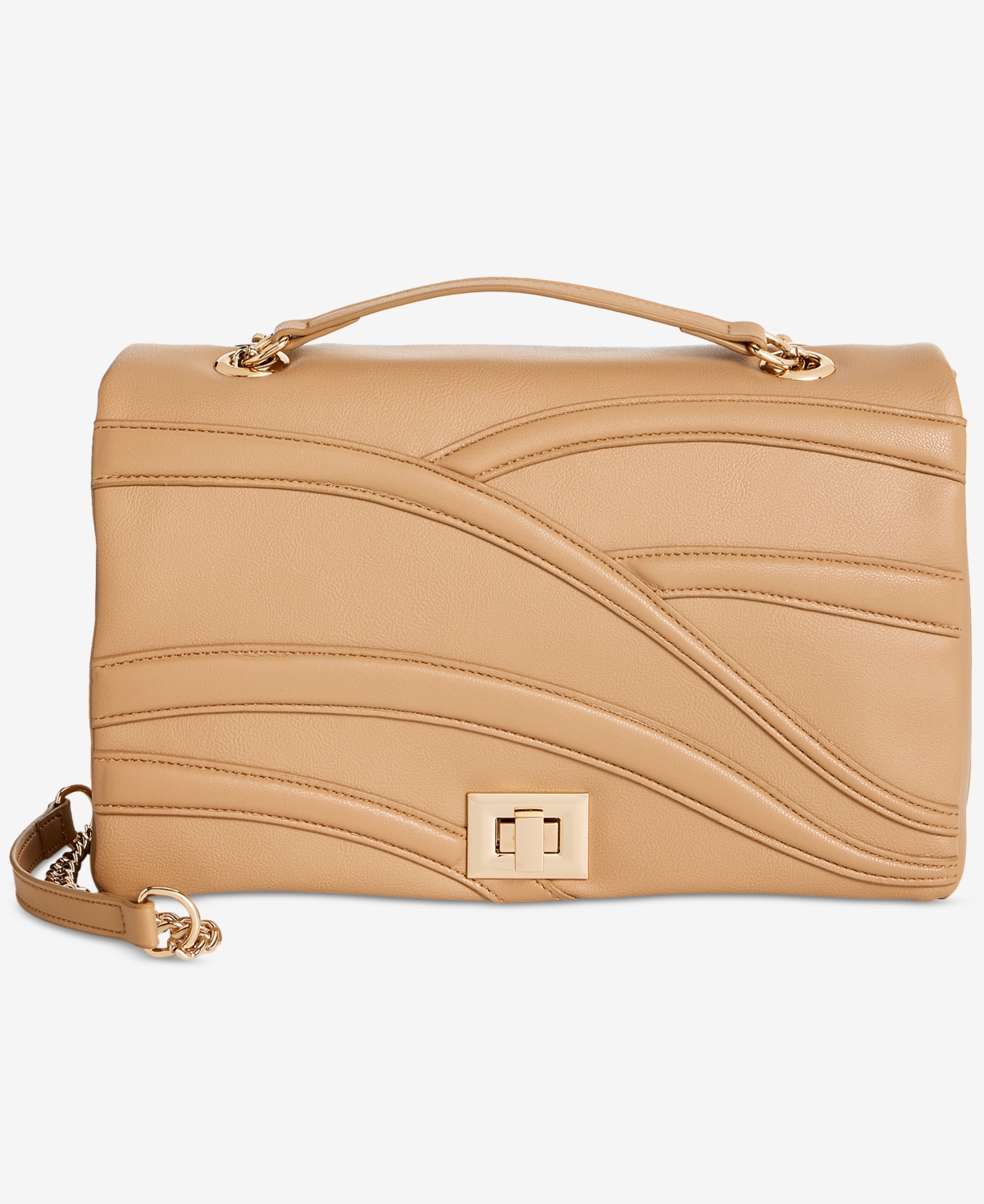 Ajae Small Flap Overlay Crossbody, Exclusively at Macy's - English Walnut