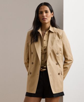 Lauren Ralph Lauren - Women's Double-Breasted Cotton Twill Blazer