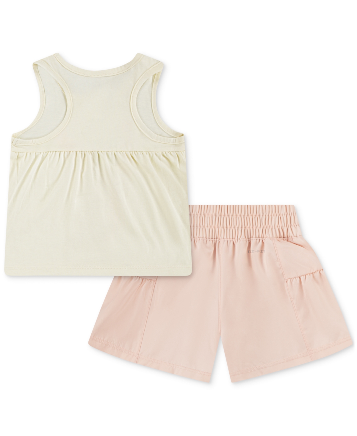 Nike Little Girls Sunny Swoosh Tank Top & Shorts, 2 Piece Set