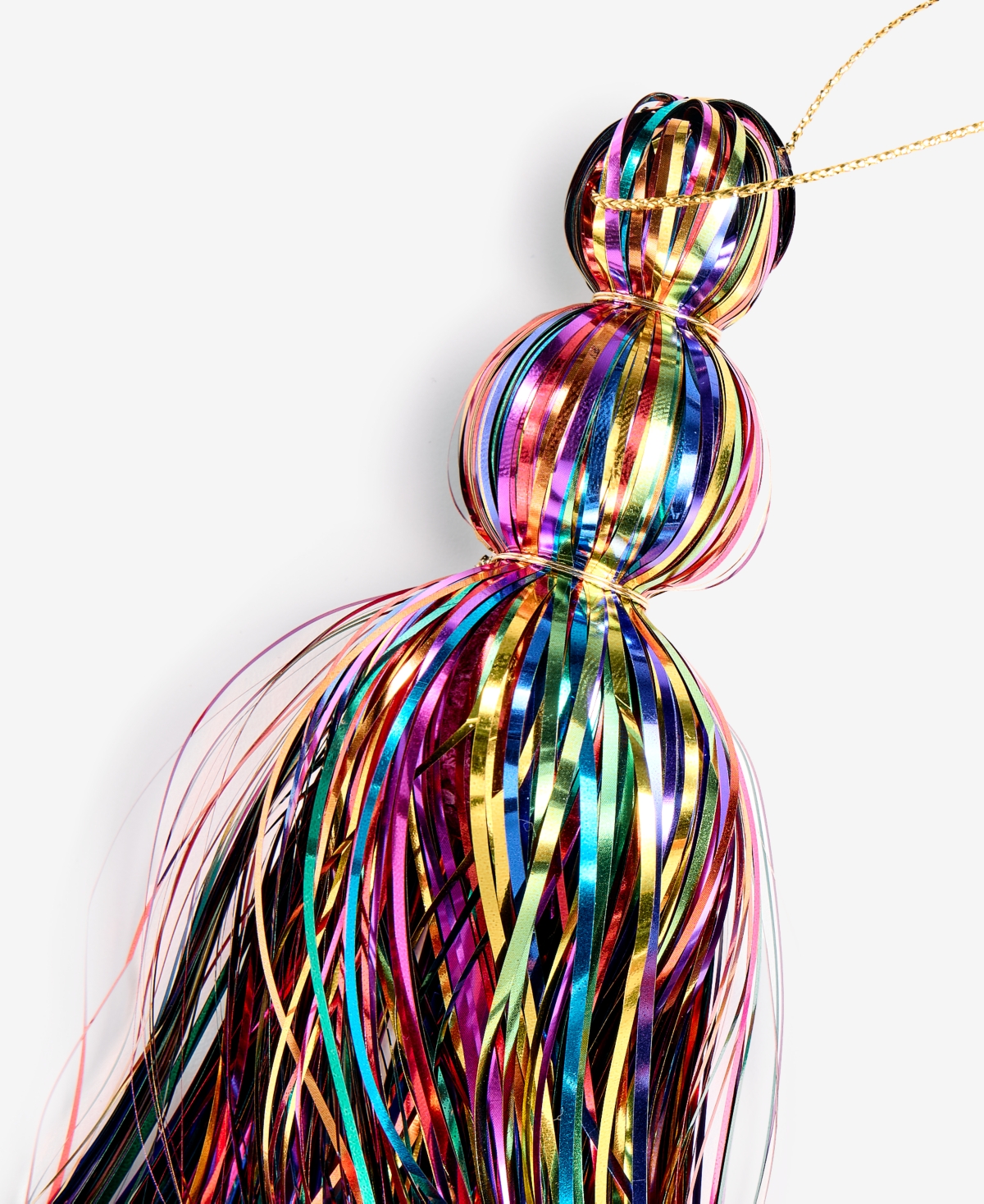Holiday Lane Merry Magic Metallic Tassel Ornament, Macy's Exclusive In Transparent