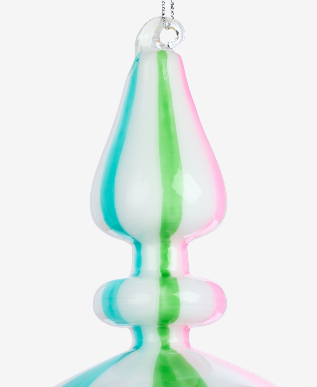 Holiday Lane Sugar Plum Glass Finial Ornament, Macy's Exclusive In Multi