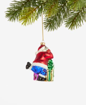  Merry Magic Glass DJ Santa Ornament, Macy's Ornament