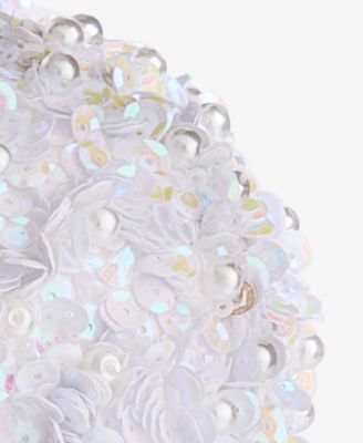 Pastel Shine White Ball Ornament, Macy's Exclusive
