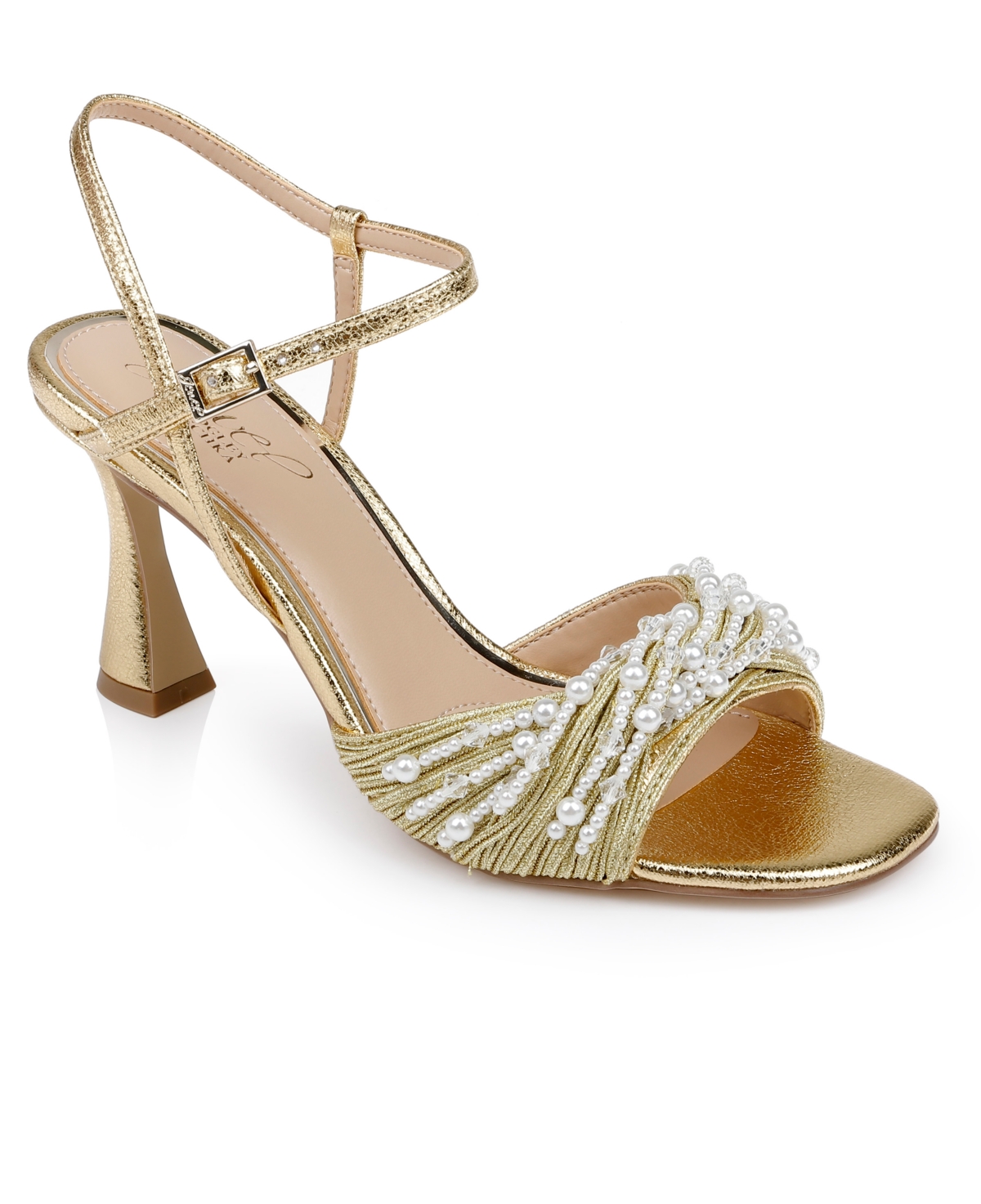Women's Fanny Dress Sandals - Gold Metallic