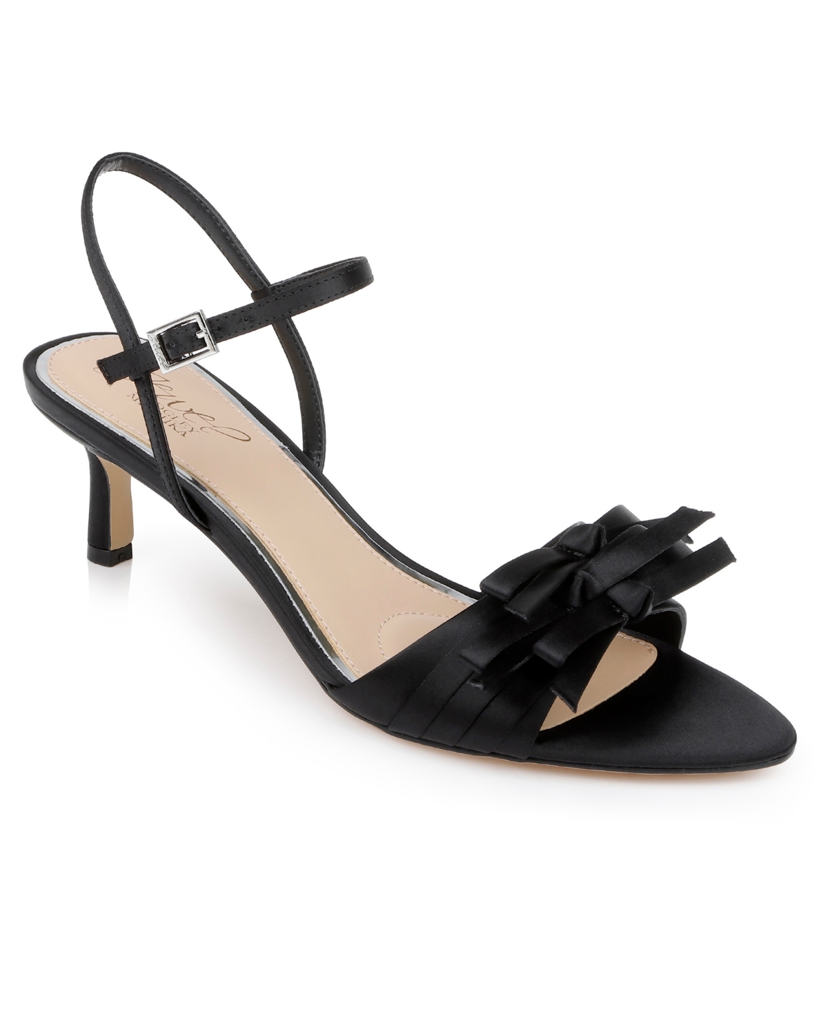 Women's Floribeth Dress Sandals - Black Satin