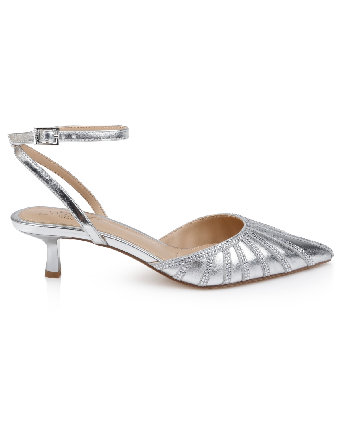 Jewel Badgley Mischka Fable Ankle Strap Pointed Toe Pump