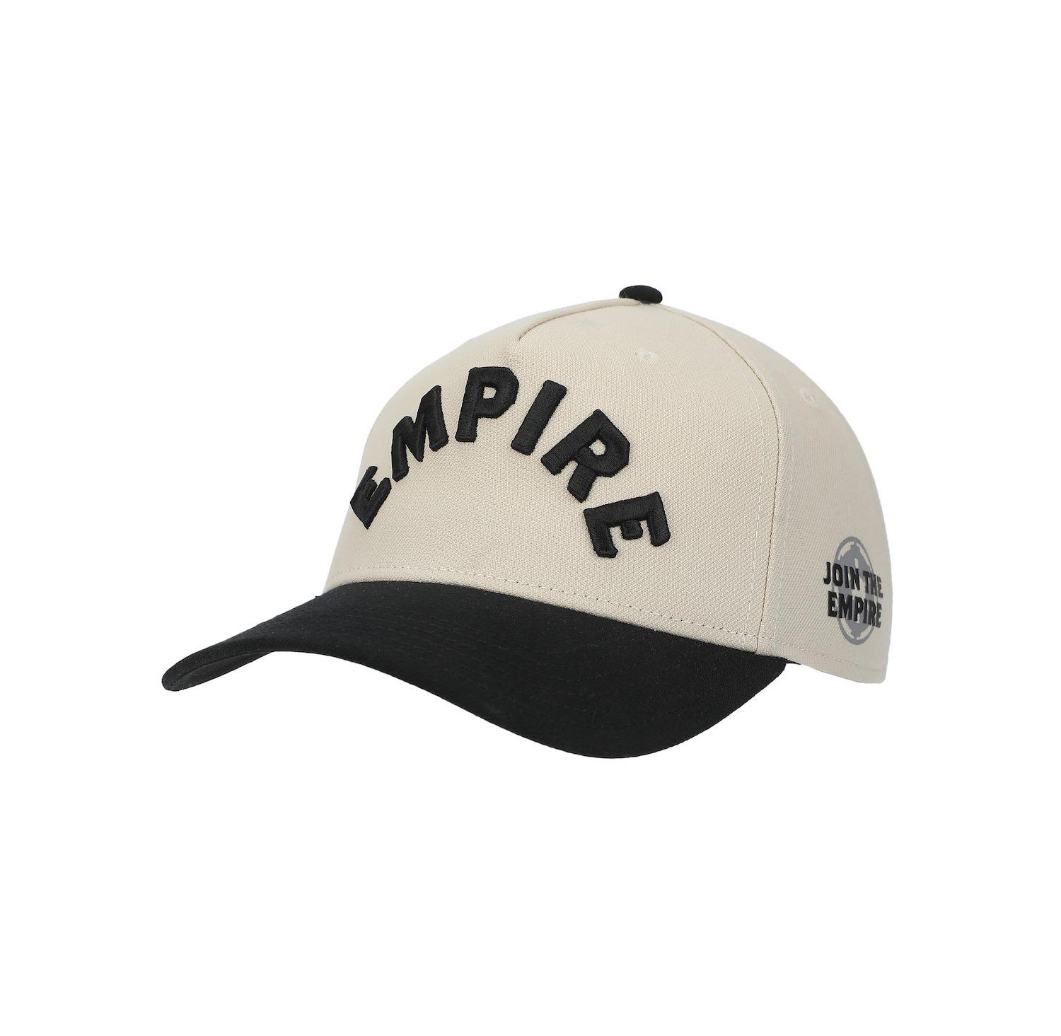 Men's Empire White and Black A-Frame Snapback Hat