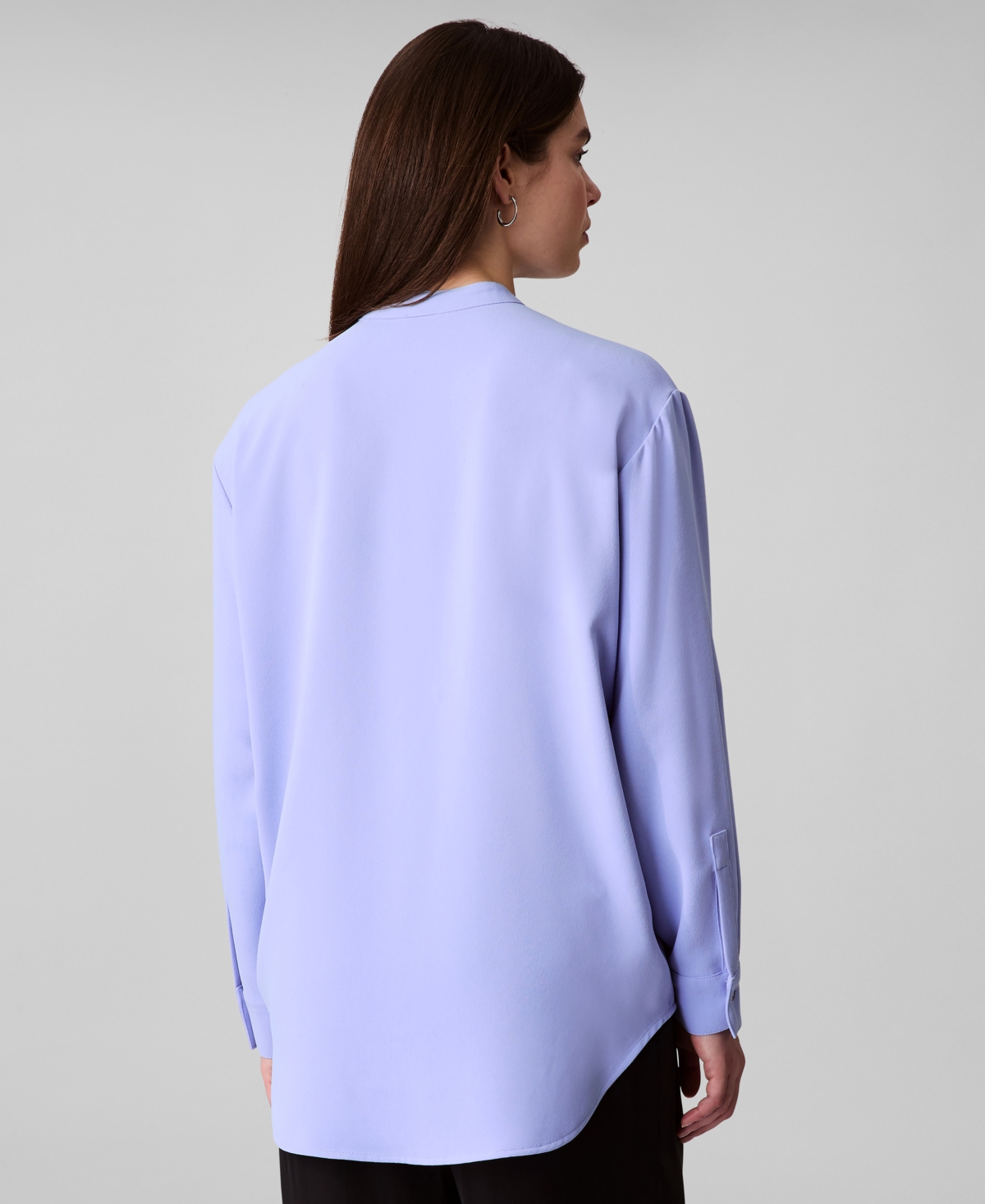 Calvin Klein Women's Crepe Relaxed Button-front Shirt