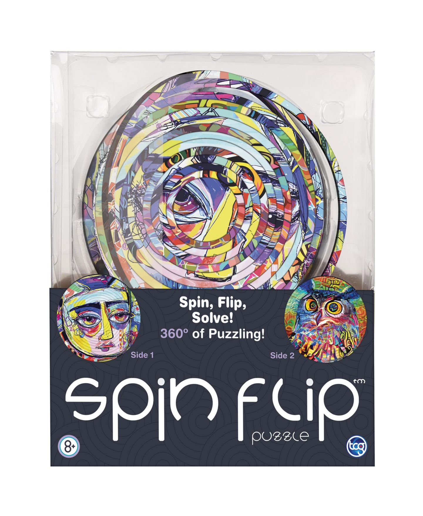 Детский пазл Spinflip Spin Flip Puzzle: Abstract 2L Double-Sided Puzzle, Ages 8+ — фото 8