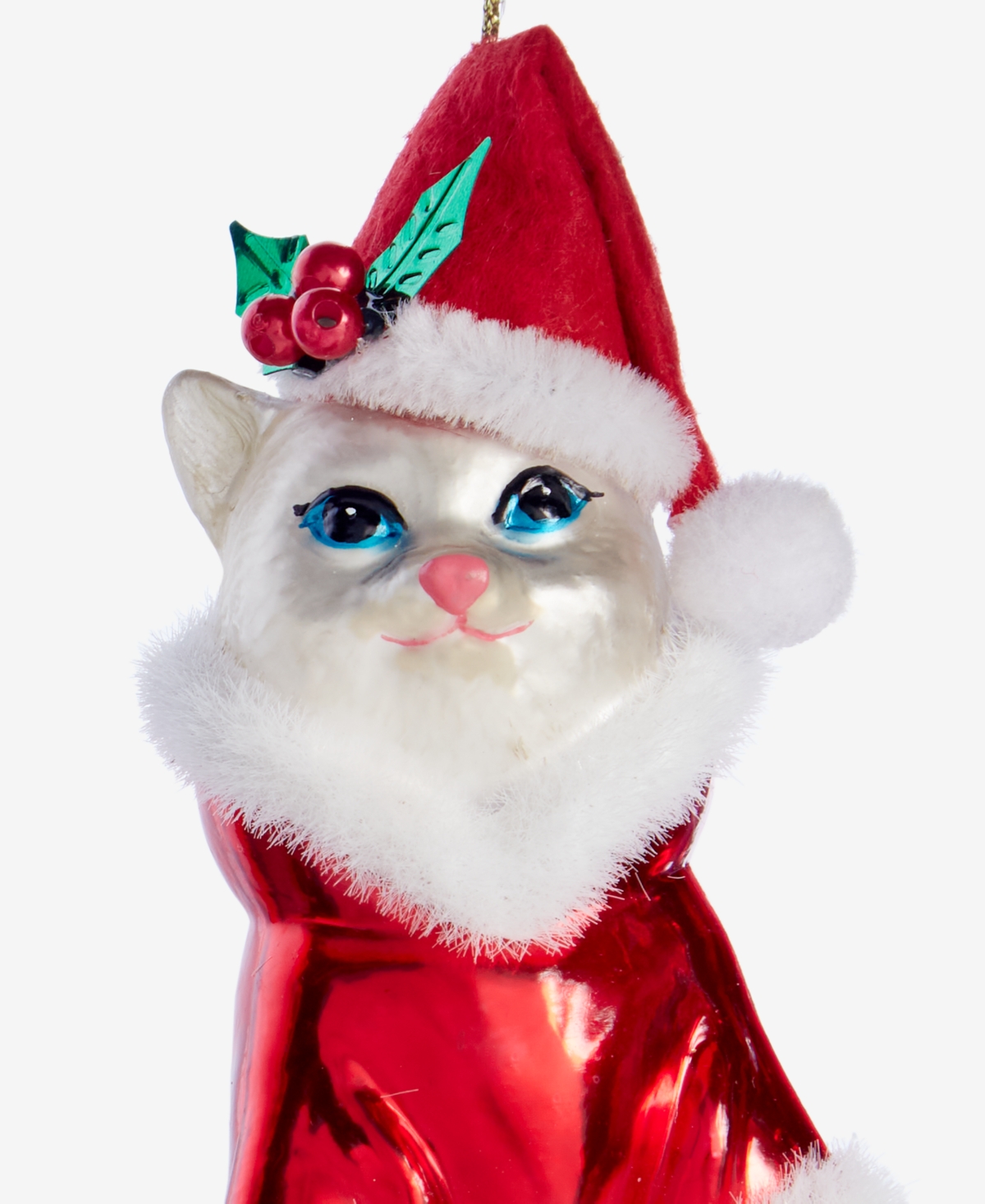 Holiday Lane Pets Santa Cat Ornament, Macy's Exclusive In Multi
