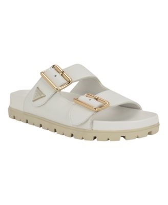 Women's Fasten Double-Buckle Footbed Sandals