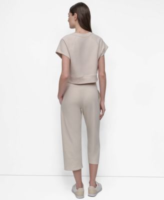 Women's Mini Stud Logo Short Sleeve Cropped Top