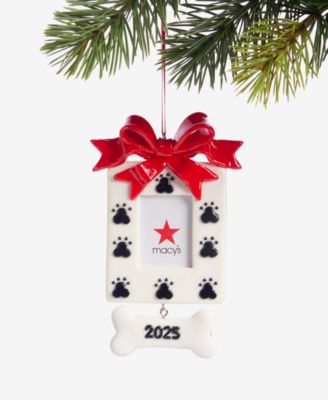 Holiday Lane - Pets Dog Print Frame Ornament
