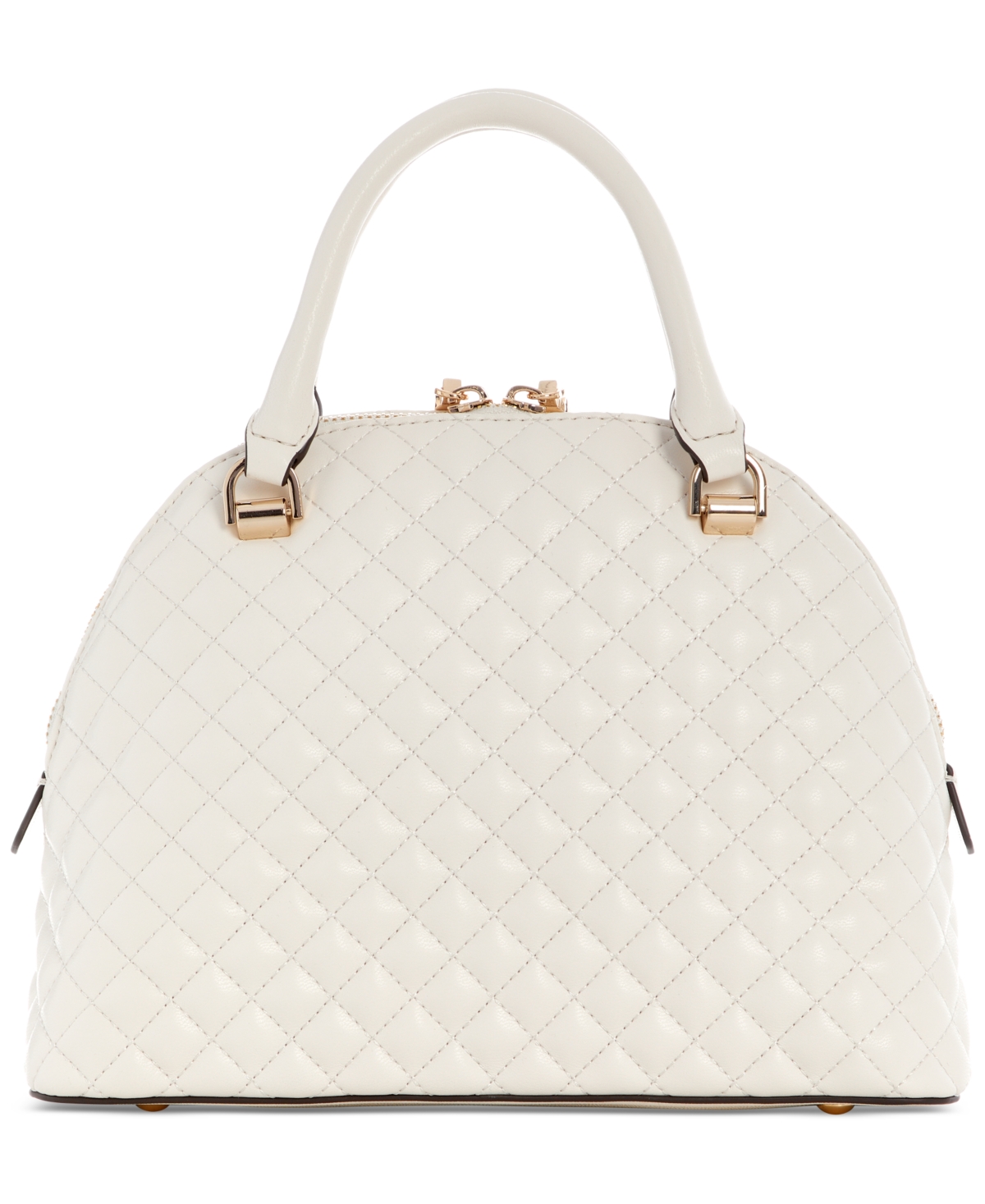 GUESS EVERLEE QUILTED DOME SATCHEL BAG 