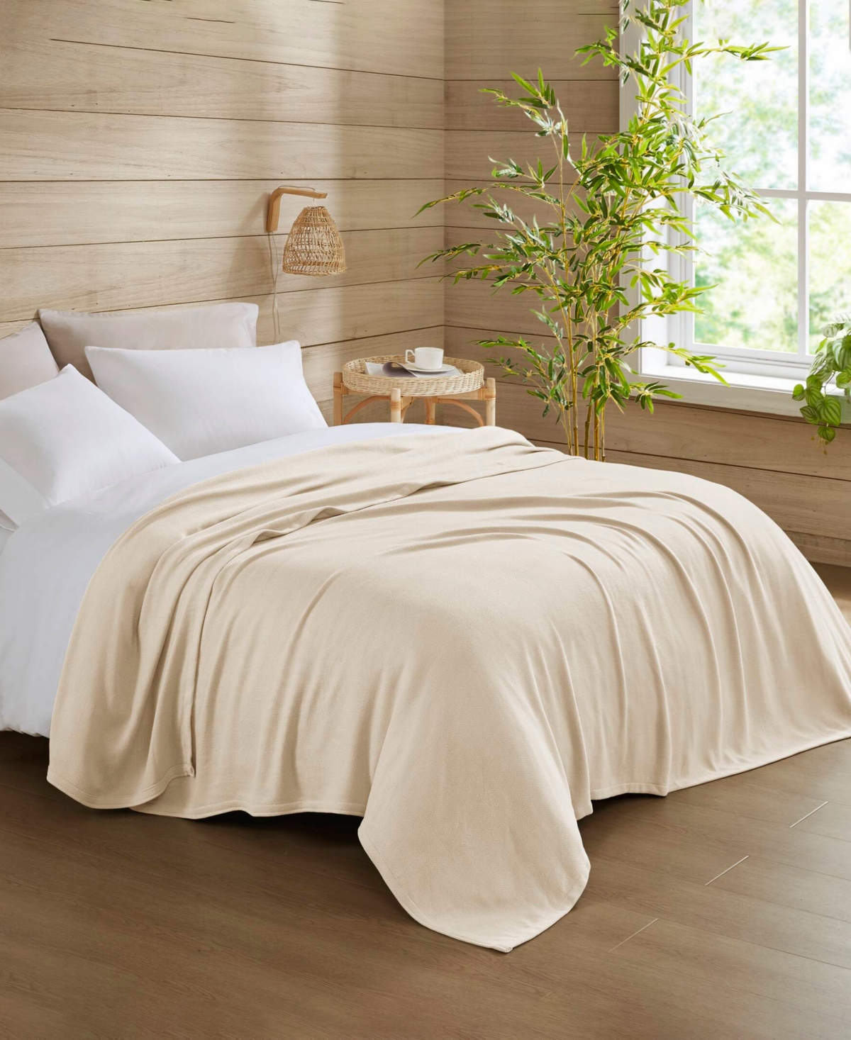 Madison Park Lightweight Breathable Blanket, Twin In Neutral
