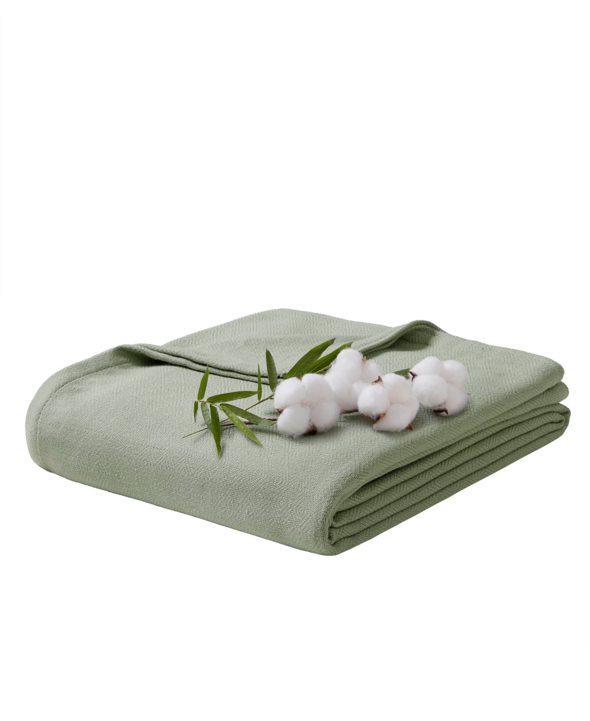 Madison Park Lightweight Breathable Blanket, Twin In Green