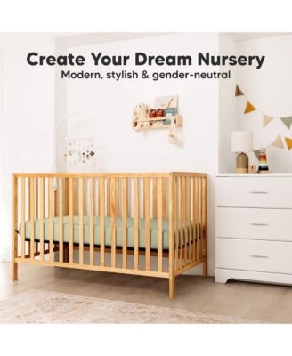 2pk Aereo Fitted Crib Sheets for Boys, Girls, 52x28 Standard Baby Crib Mattress Sheets, Bamboo Viscose Cotton