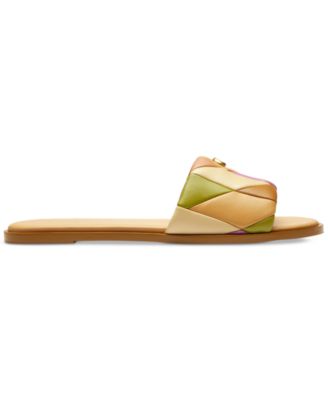 Women's Holly Quilted Puffy C Slide Flat Sandals
