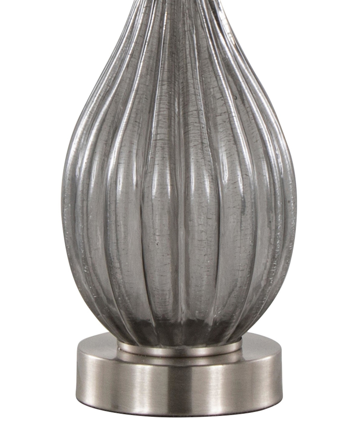Lumisource 27" Glass Jenny Contemporary Table Lamp, Set Of 2 In Gray