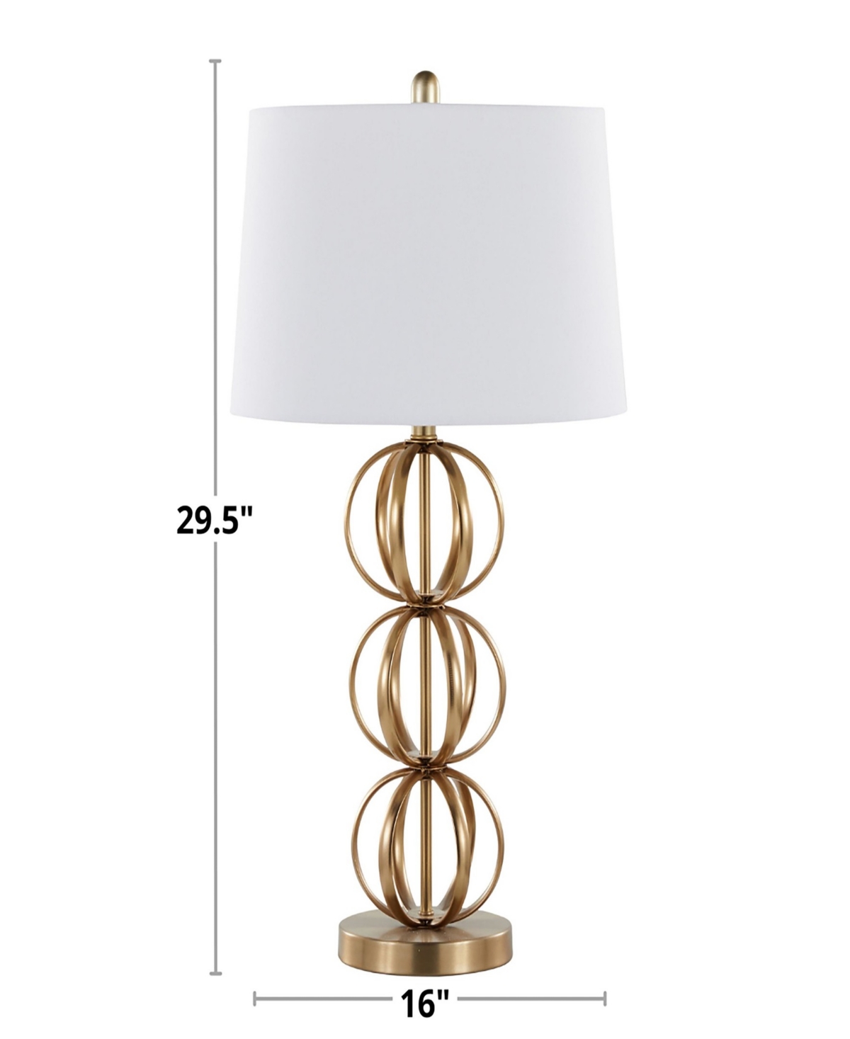 Lumisource 29" Metal Linx Contemporary Table Lamp, Set Of 2 In Gold