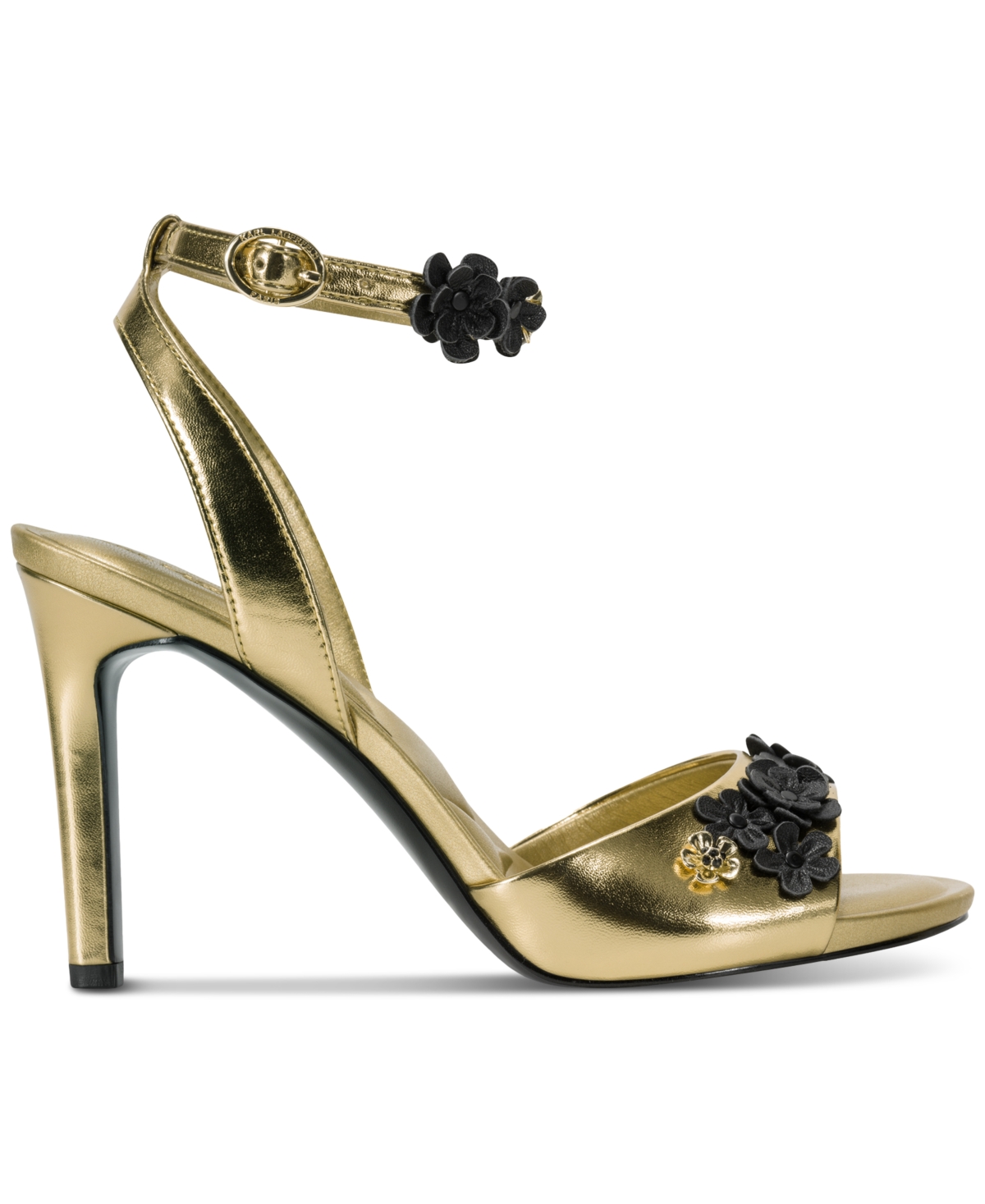 Karl Lagerfeld Women's Kallie Peep Toe Sandals In Gold
