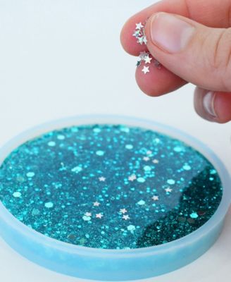 Resin Glitter Coaster Kit