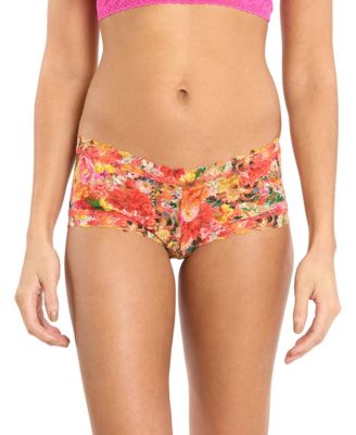 Women's Printed Signature Lace Boyshort