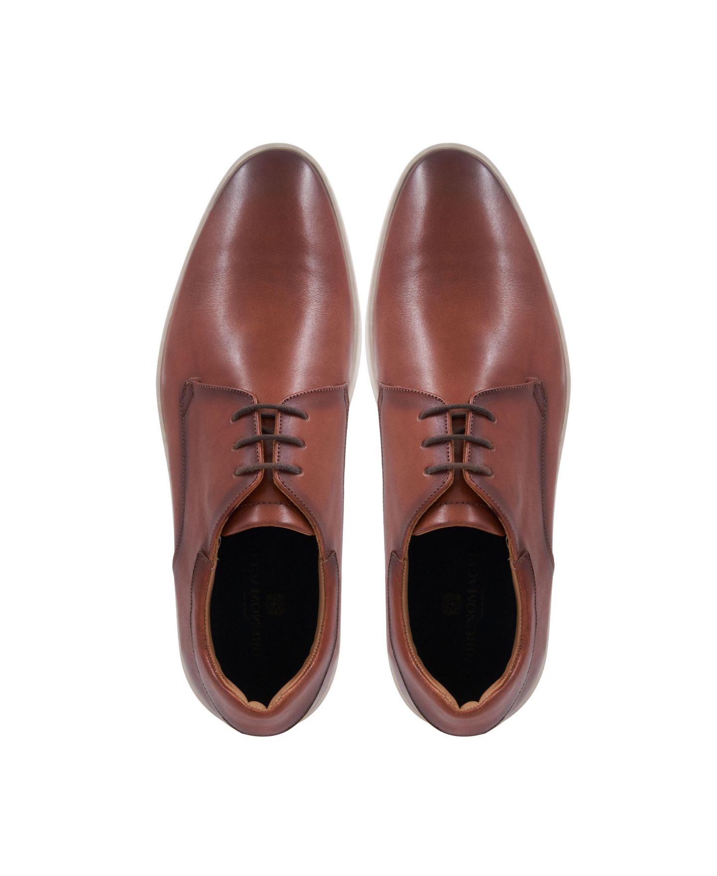 Мужские туфли Bruno Magli Prato Lace Up, цвет: Коньячный — фото 5