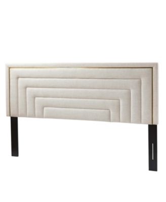 Fabius Contemporary Upholstered Tufted Headboard with Adjustable Wall-Mounted Silent Support Feet - King