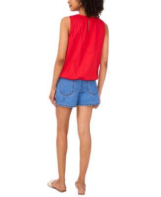 Women's Cotton Sleeveless Bubble Top
