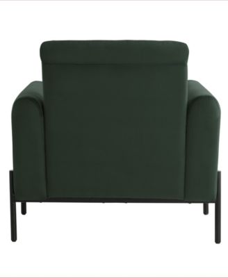 35.3" Velvet Kyoto Accent Chair