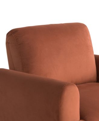 35.3" Velvet Kyoto Accent Chair