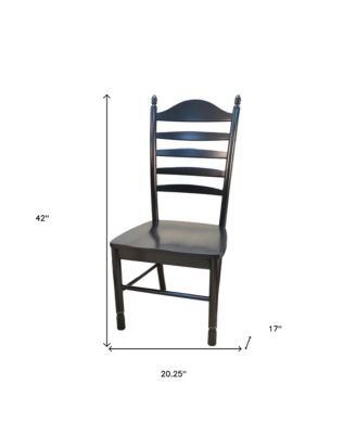 Wood Ladder Back Dining Chair for Kitchen or Dining Room Table