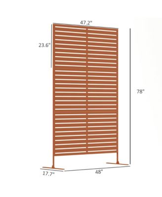 Metal Outdoor Privacy Screen with Sd Outdoor Divider,