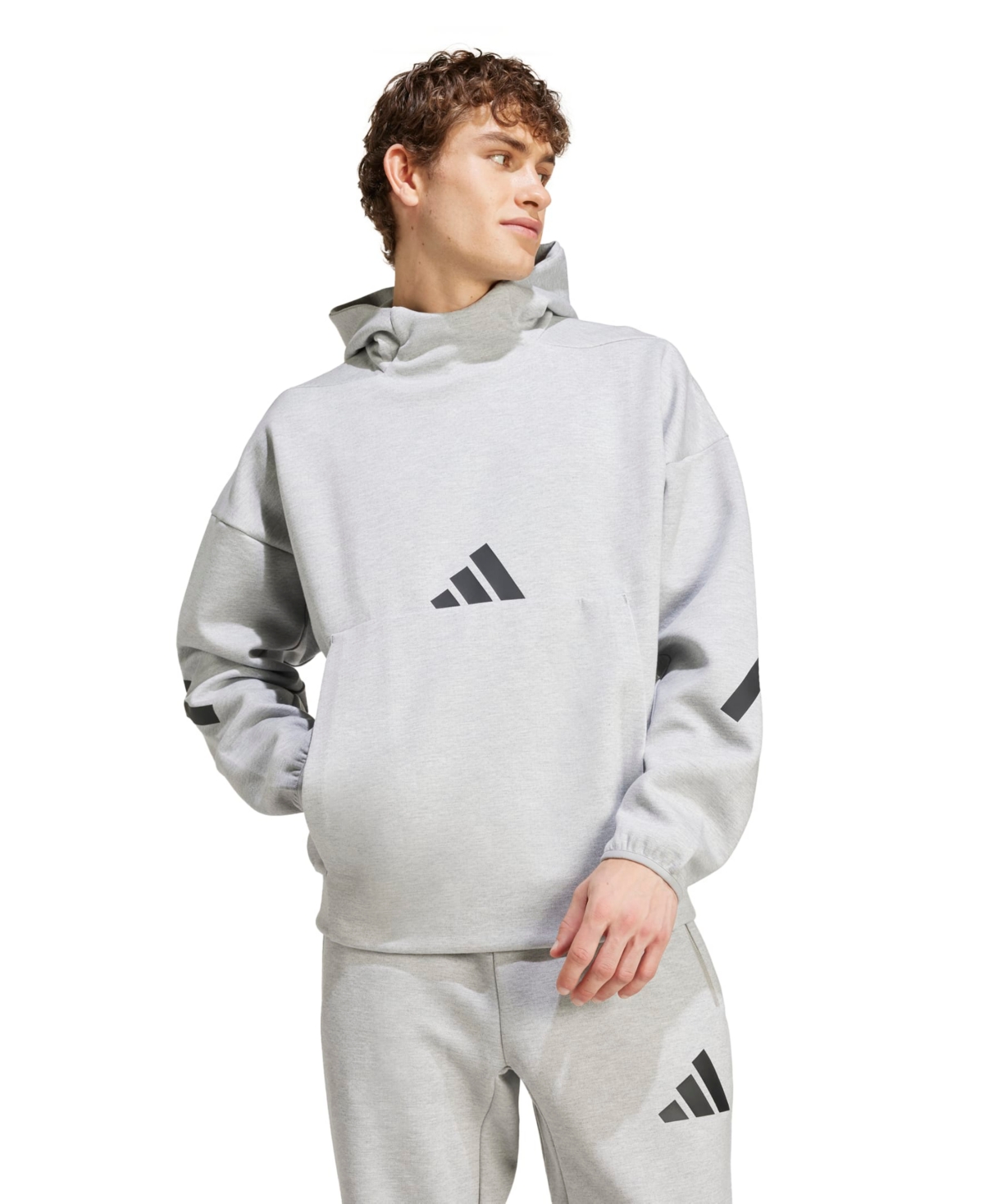 Men's Loose Fit Sweatshirt - Gray heather