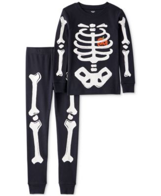 Carter's - Adult Glow Halloween Skeleton 100% Snug-Fit Cotton Pajamas, 2 Piece Set