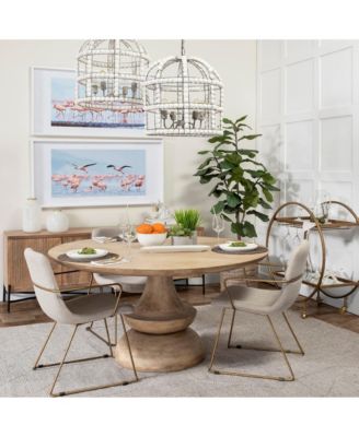 Soft Upholstered Fabric Dining Arm Chair for Comfort and Style