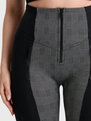Women's Mosaic Weave High-Rise Sculpting Skinny Pants