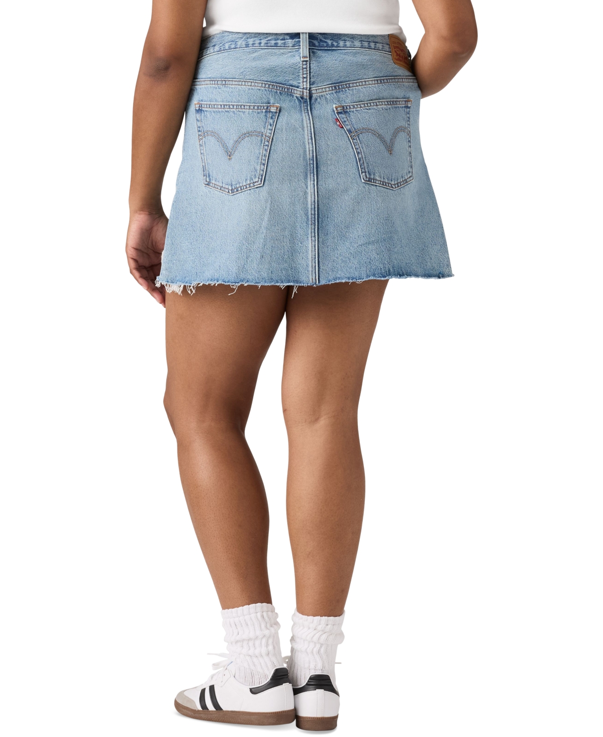 Levi's Plus Size Cotton Iconic 501 Mid-rise Denim Skirt